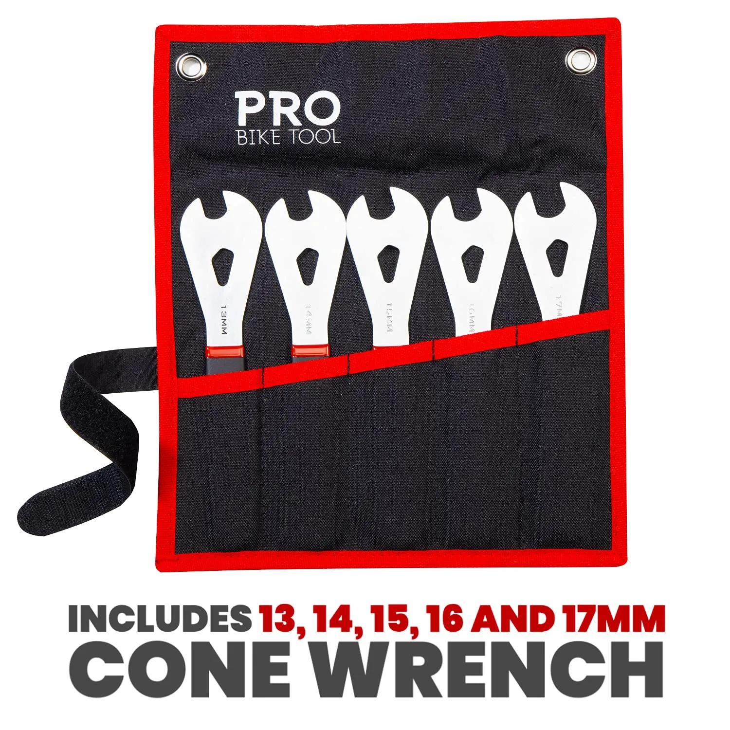 Cone Wrench set – 5 piece wrench set with storage bag