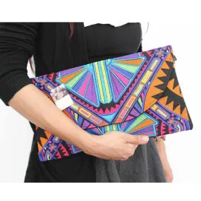 Convertible Embroidered Clutch Crossbody Bag - Thailand