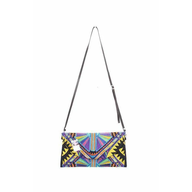 Convertible Embroidered Clutch Crossbody Bag - Thailand