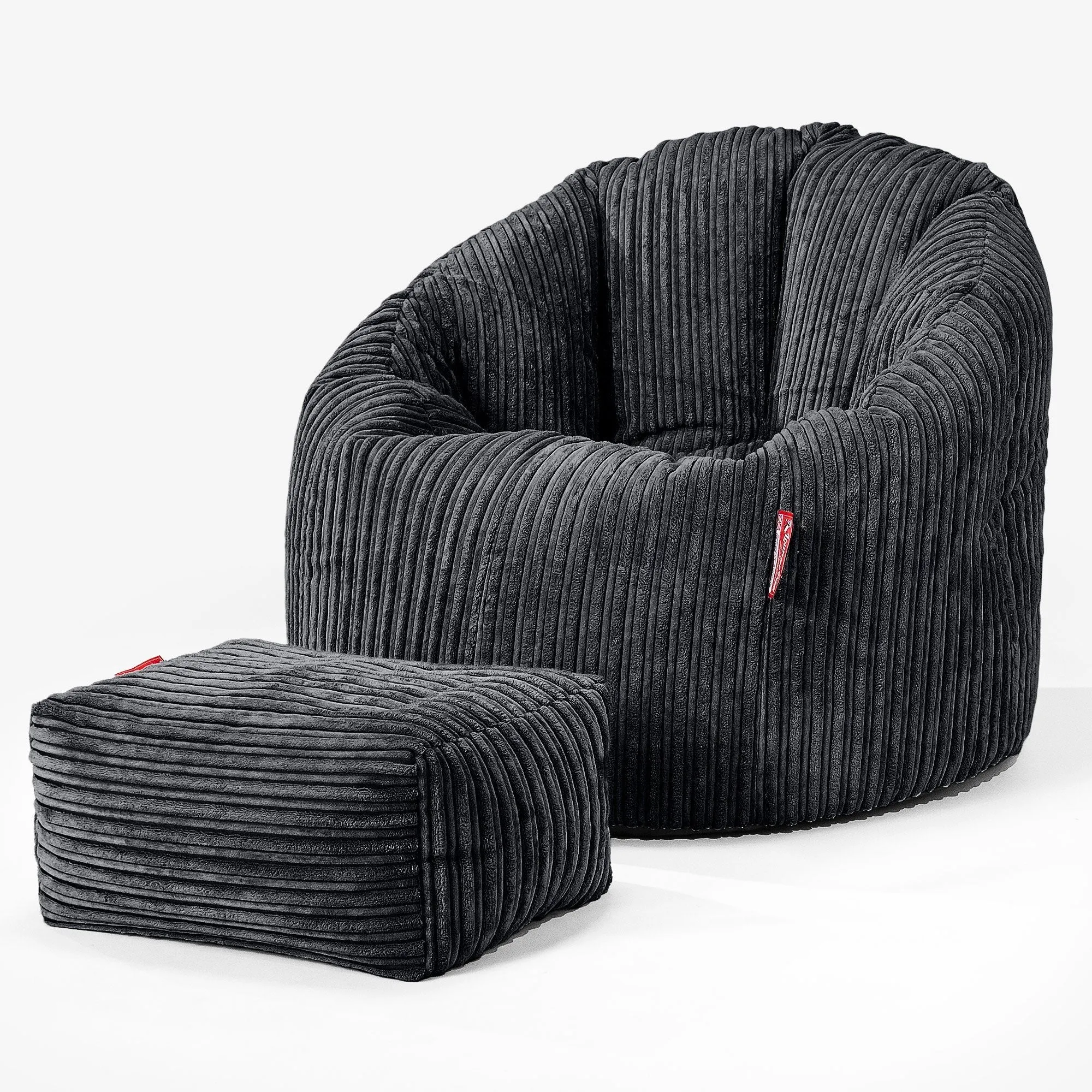 Cuddle Up Beanbag Chair - Cord Black