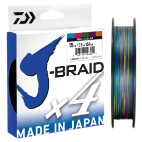 Daiwa J Braid X4 Multi Colour Braid