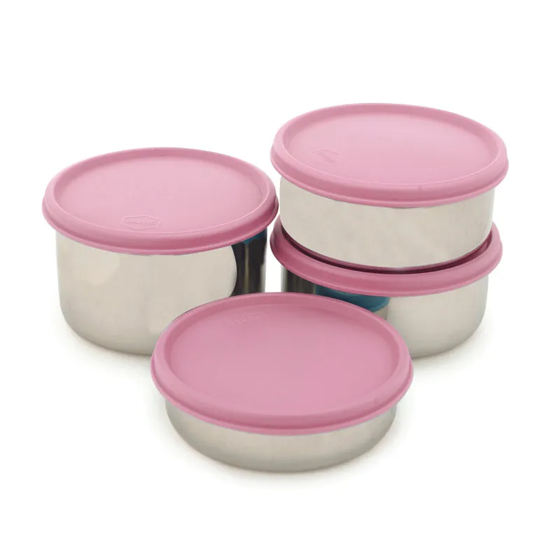 Darian Pink Lunch Box (500 ml/350 ml/200 ML) - Five Piece Set