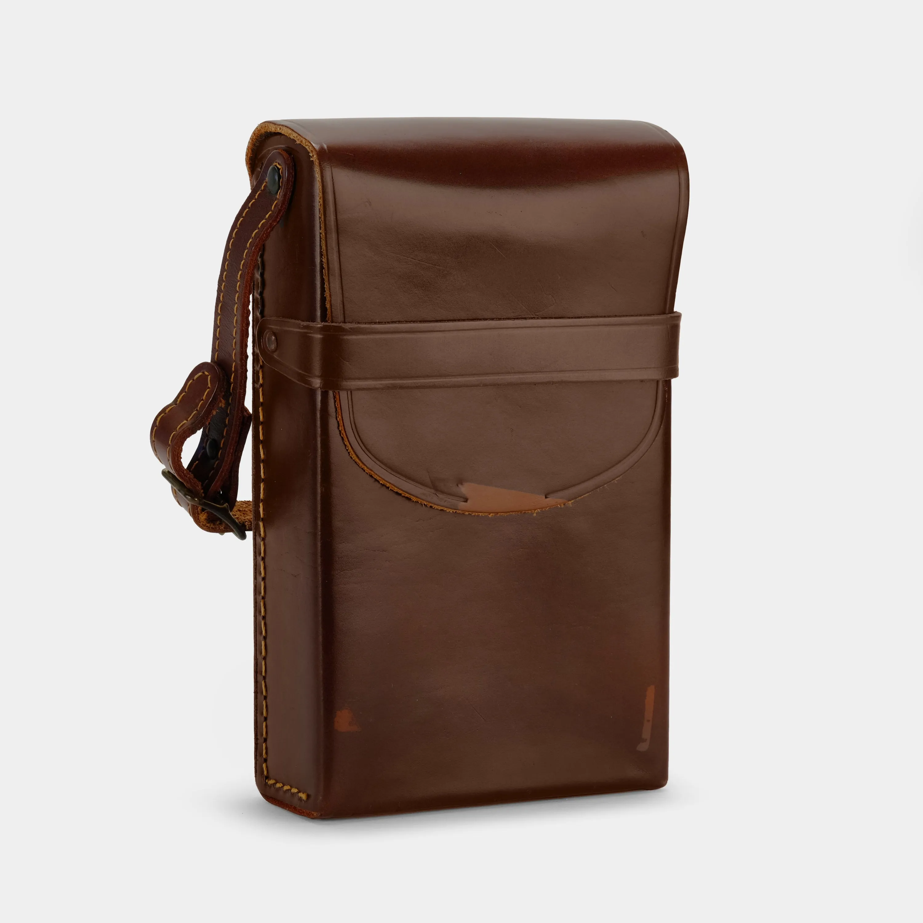 Dark Brown Folding Instant Camera Bag