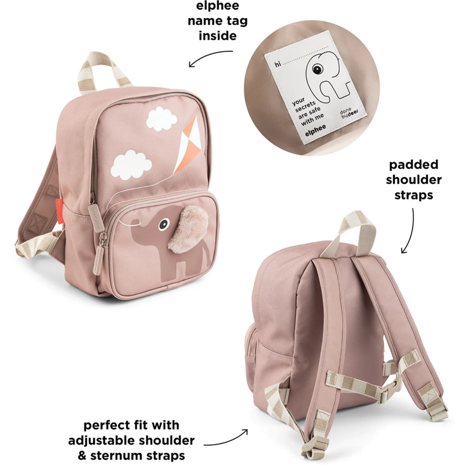 DonebyDeer Powder Canvas Children's Backpack Elphee