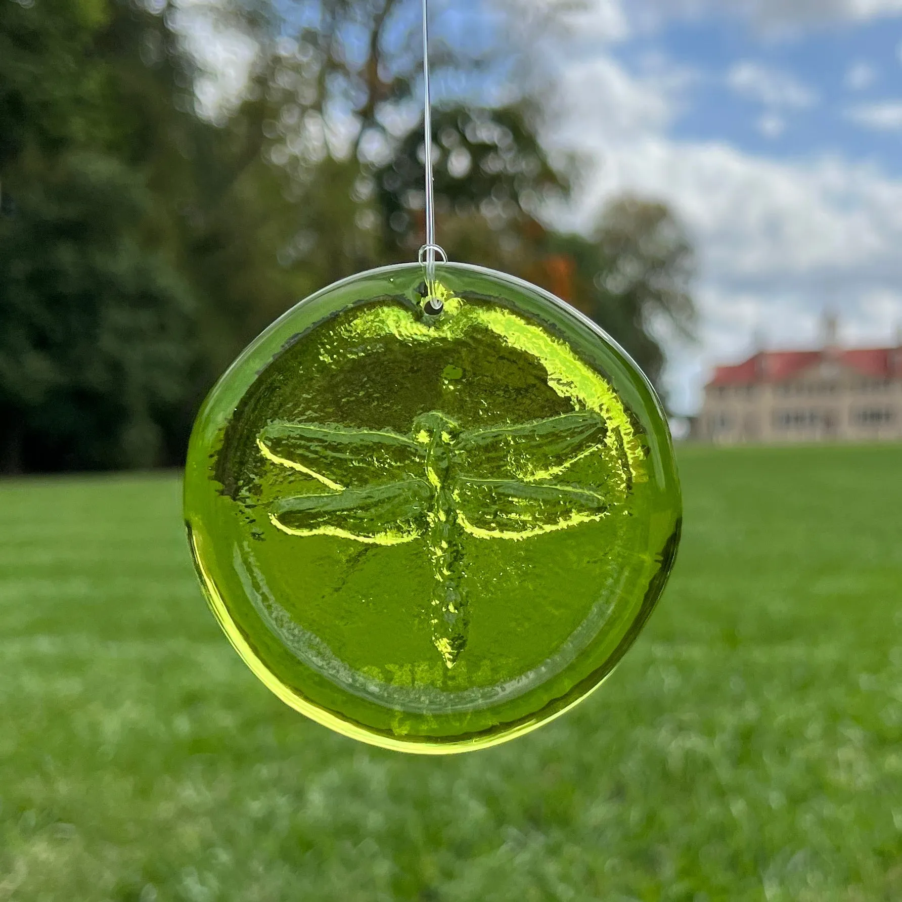 Dragonfly Glass Suncatcher - Blenko Glass