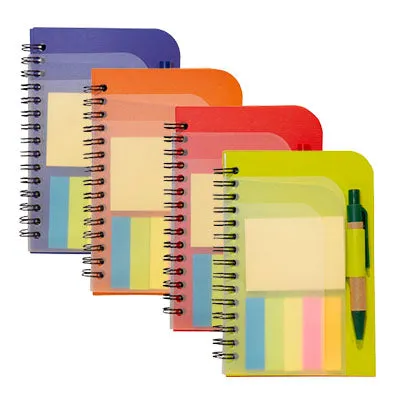 Eco Notepad with Pen and Colour Tabs