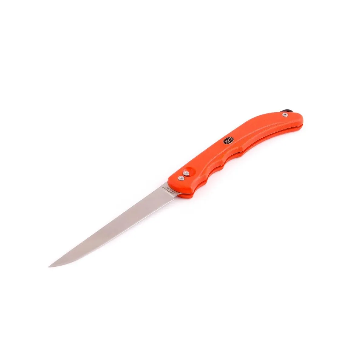 EKA Swedish fillet knife DUO gut open hook sailor tool stainless steel orange