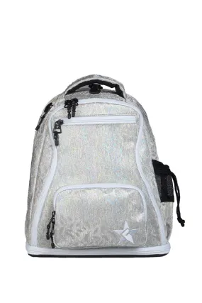 Feather in Opalescent Rebel Baby Dream Bag with White Zipper