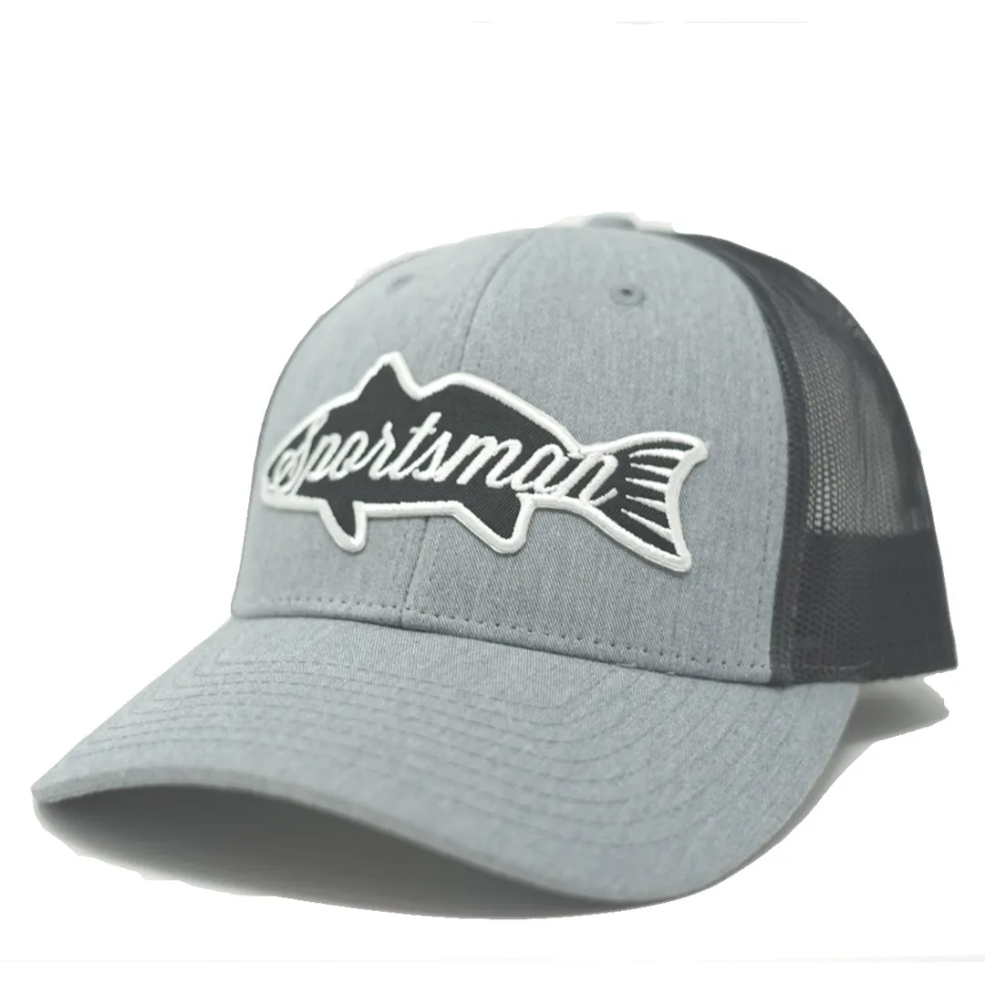 Fish Snapback Fishing Hat - Royal/White