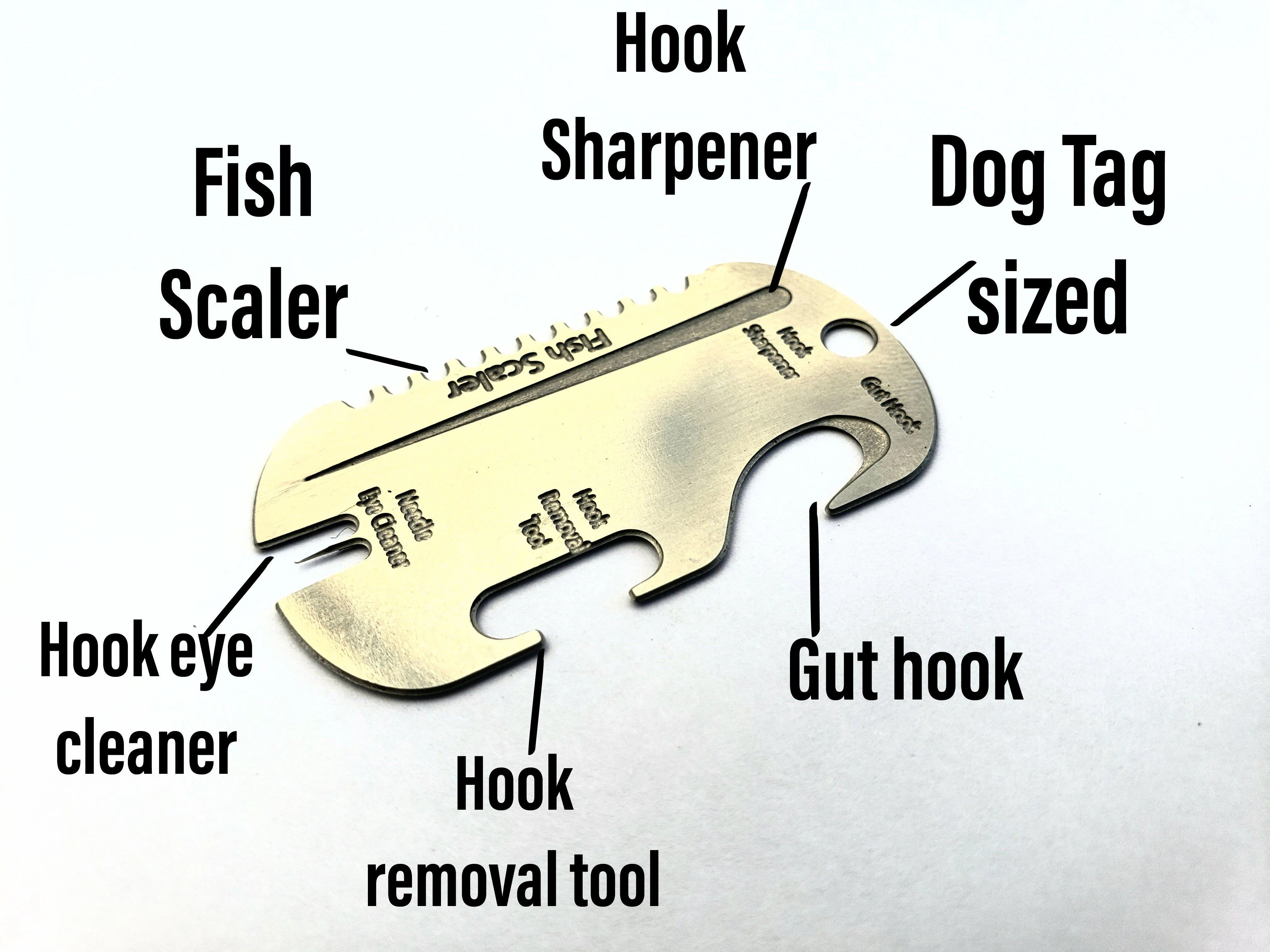 Fisherman's Dog Tag : Fishing Multi Tool Necklace