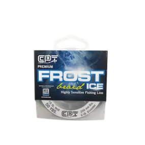 Frost Ice Braid Fishing Line Yellow 50 Yrd.