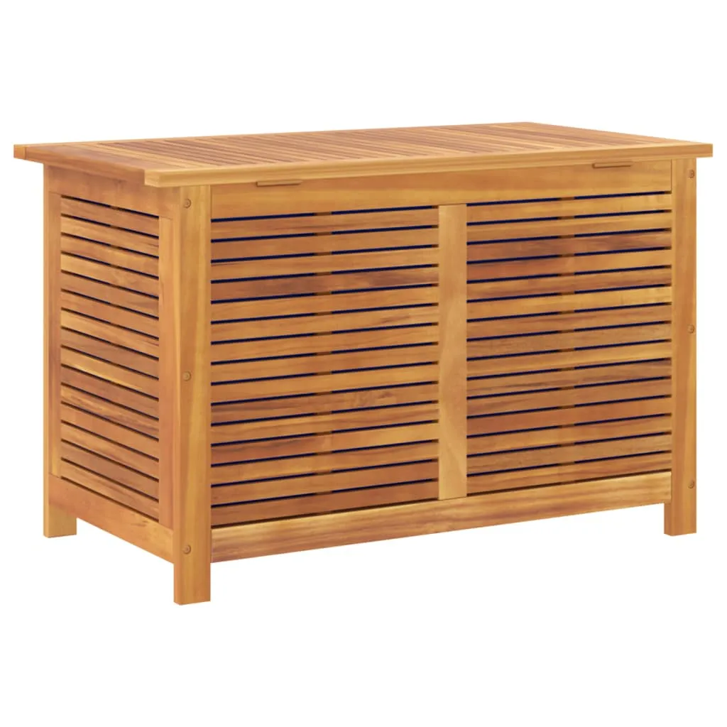 Garden Storage Box with Louver 90x50x56 cm Solid Wood Acacia