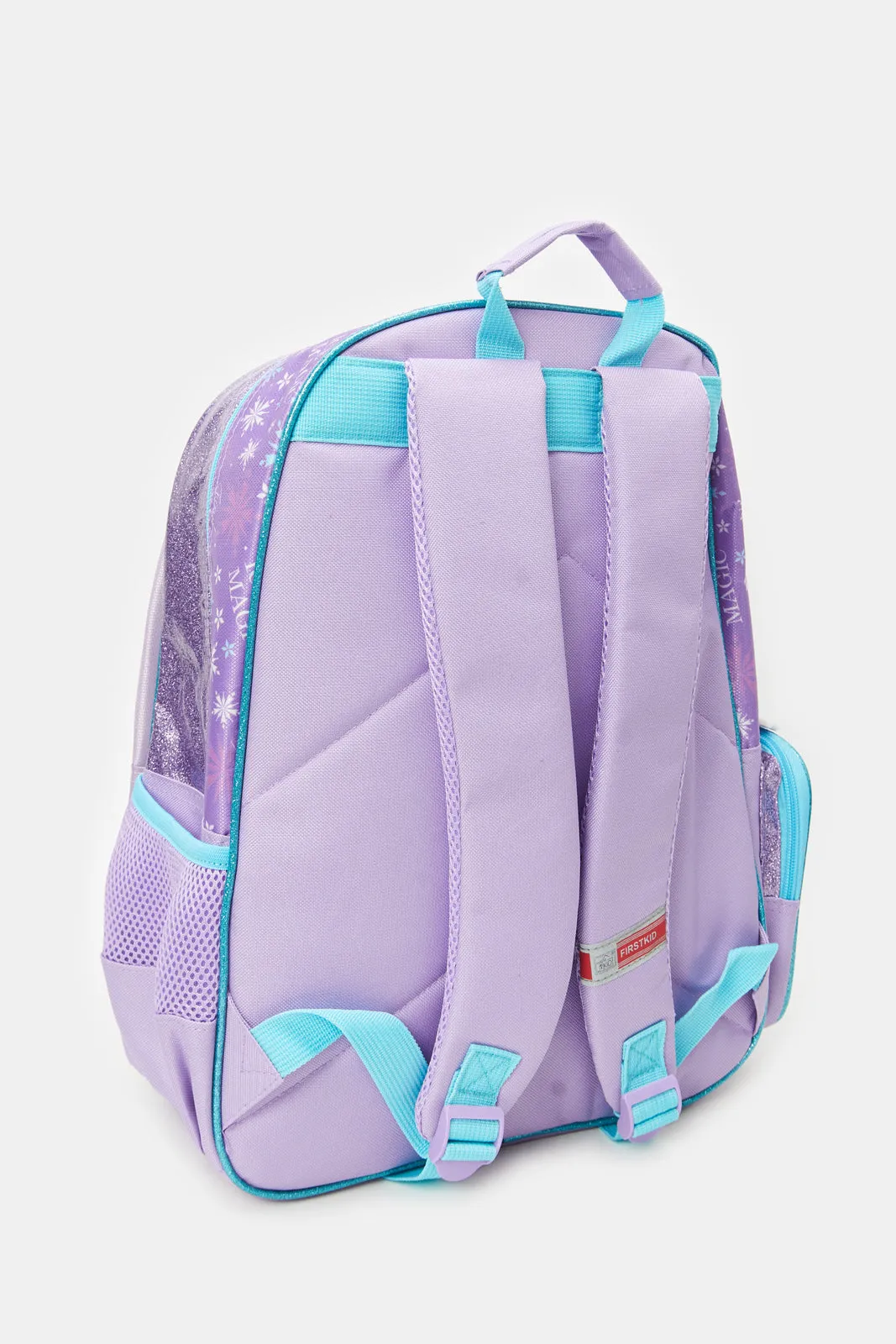 Girls Blue And Purple Frozen Backpack (16 Inch)