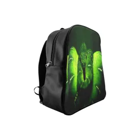 GREEN SNAKE School Backpack(Medium)