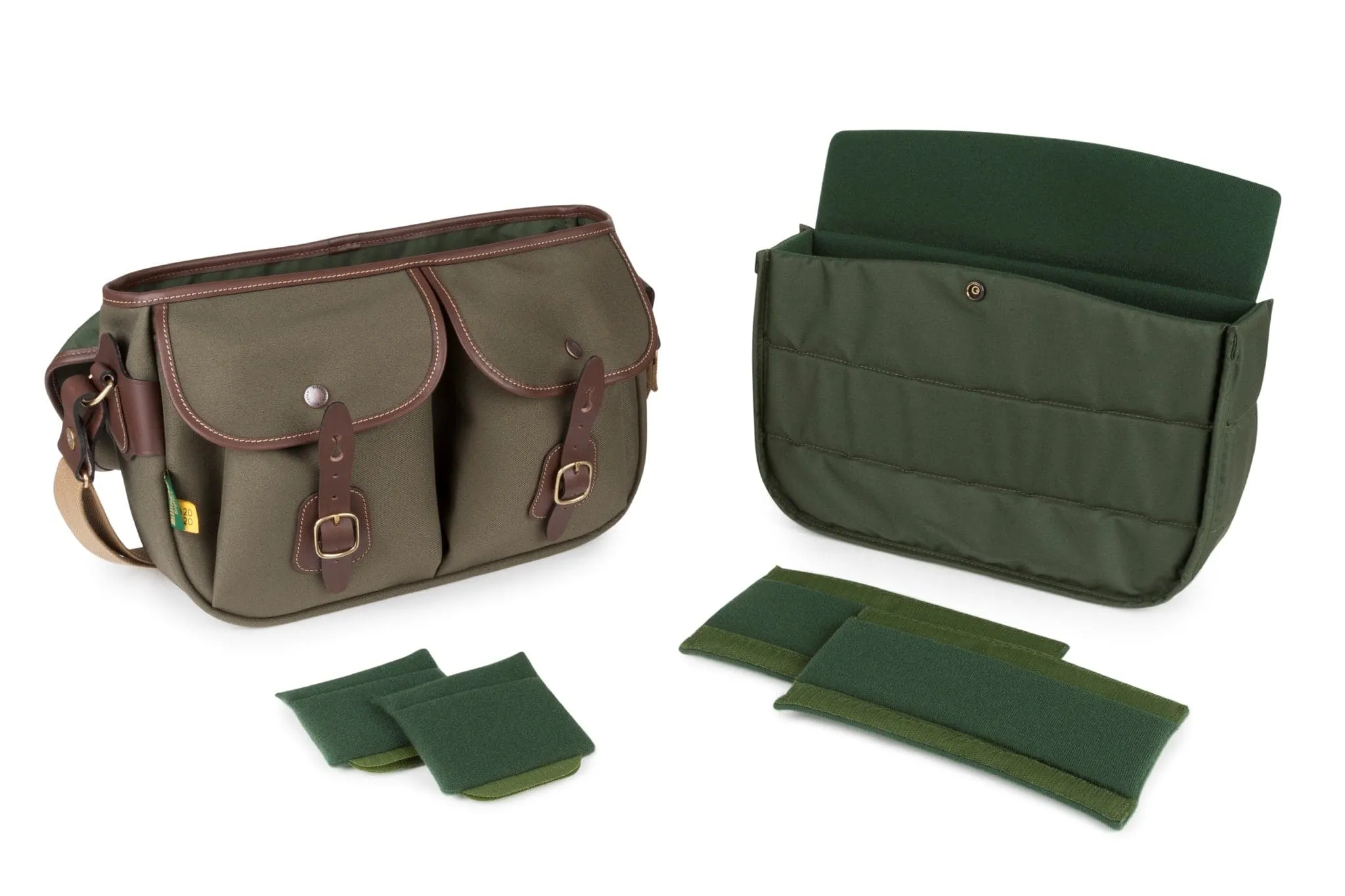 Hadley Pro 2020 Camera Bag - Sage FibreNyte / Chocolate Leather