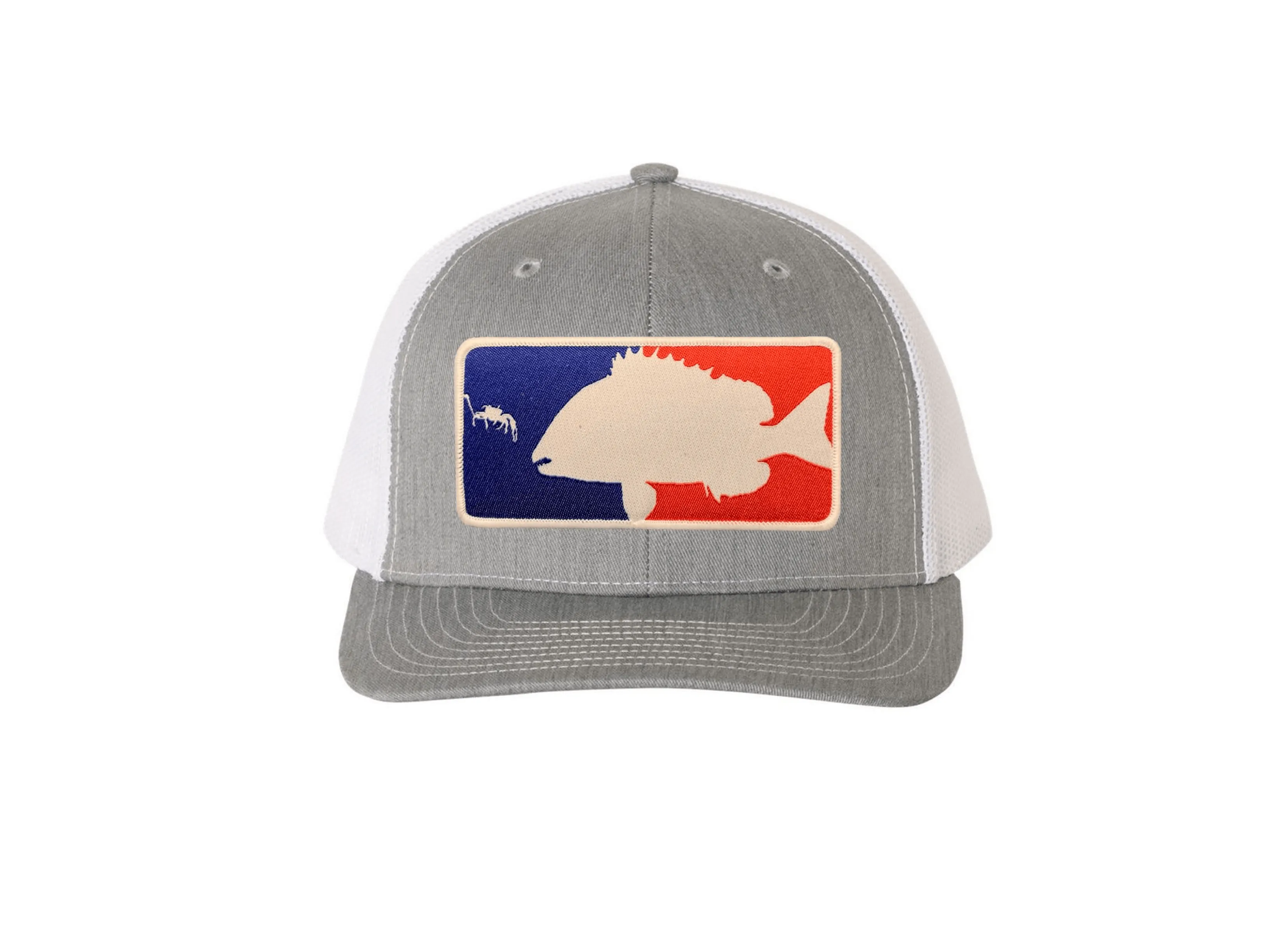 Heather Grey / White Major League Sheepshead Trucker Hat | Sheepshead Nation