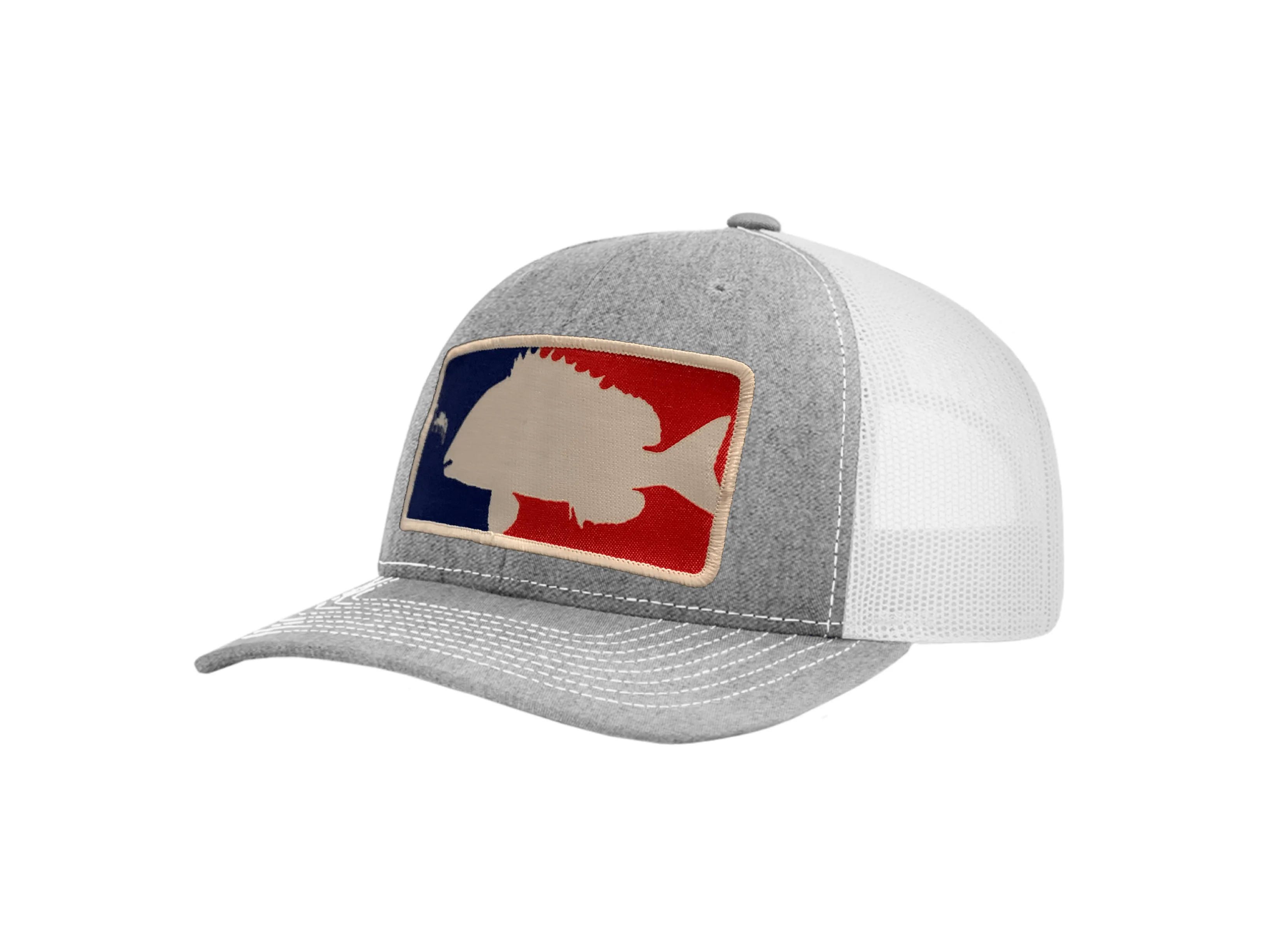 Heather Grey / White Major League Sheepshead Trucker Hat | Sheepshead Nation