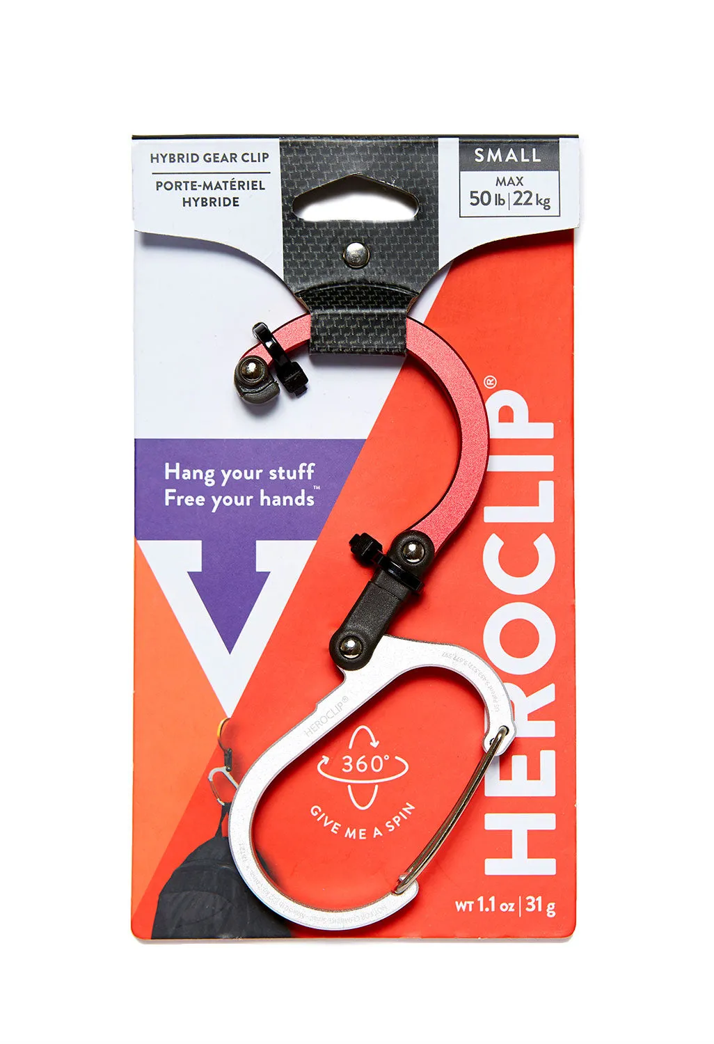 Heroclip Small - Hot Rod Red