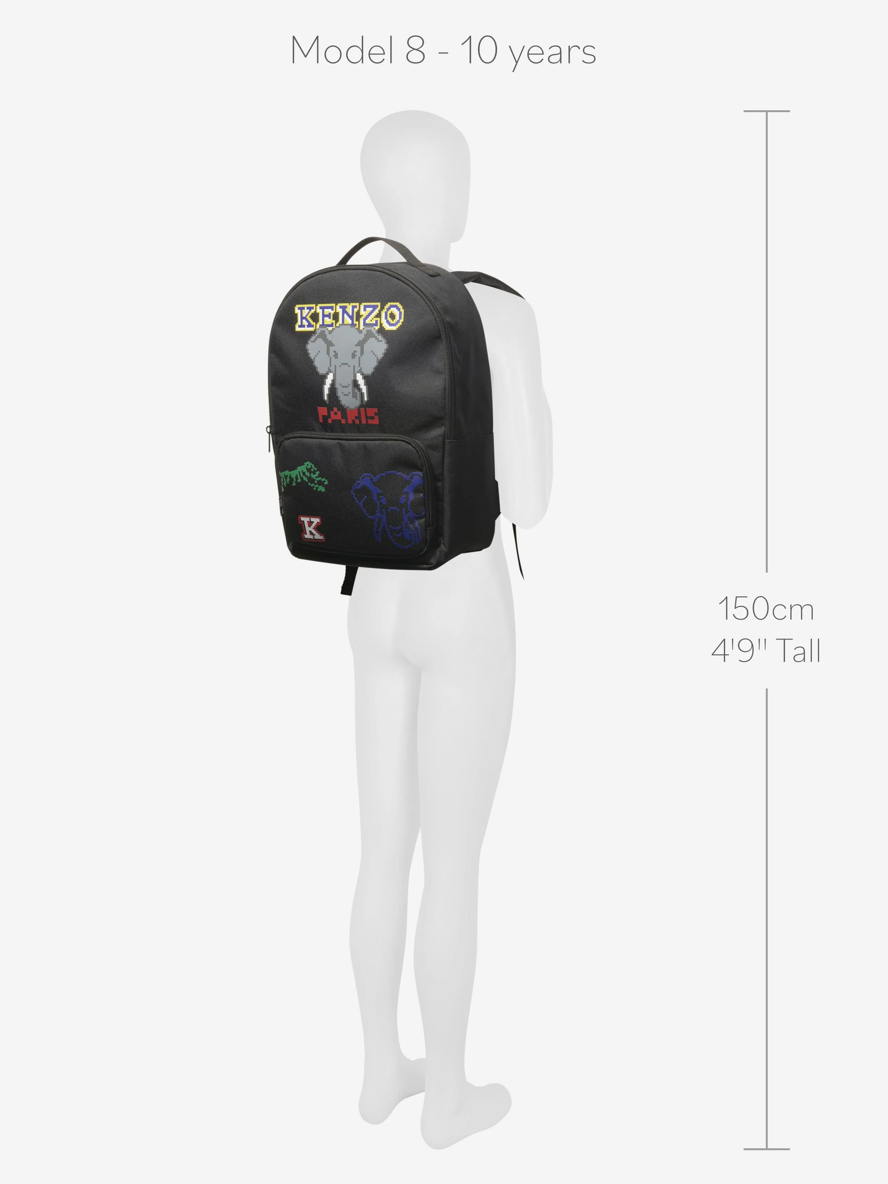 KENZO Kids Logo Backpack in Grey