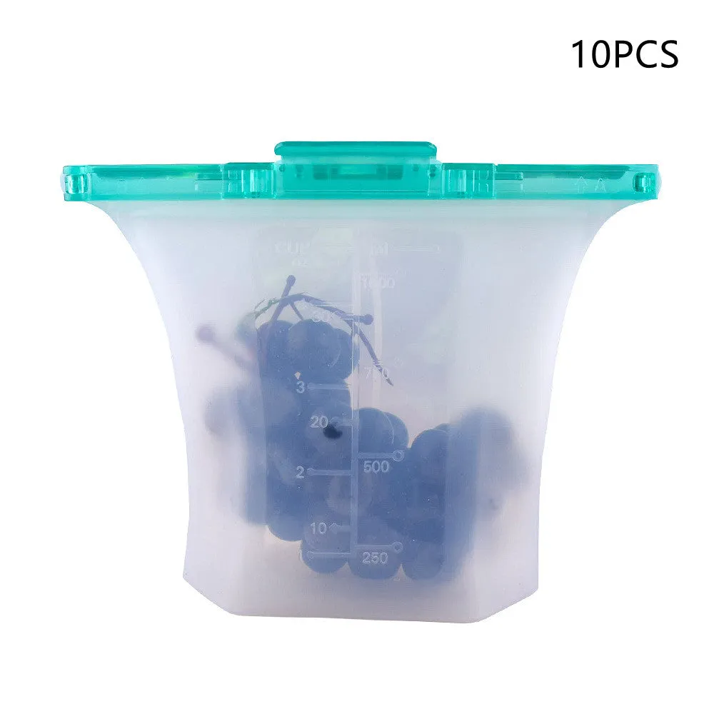 Kitchen Refrigerator Silicone Food Storage Bag