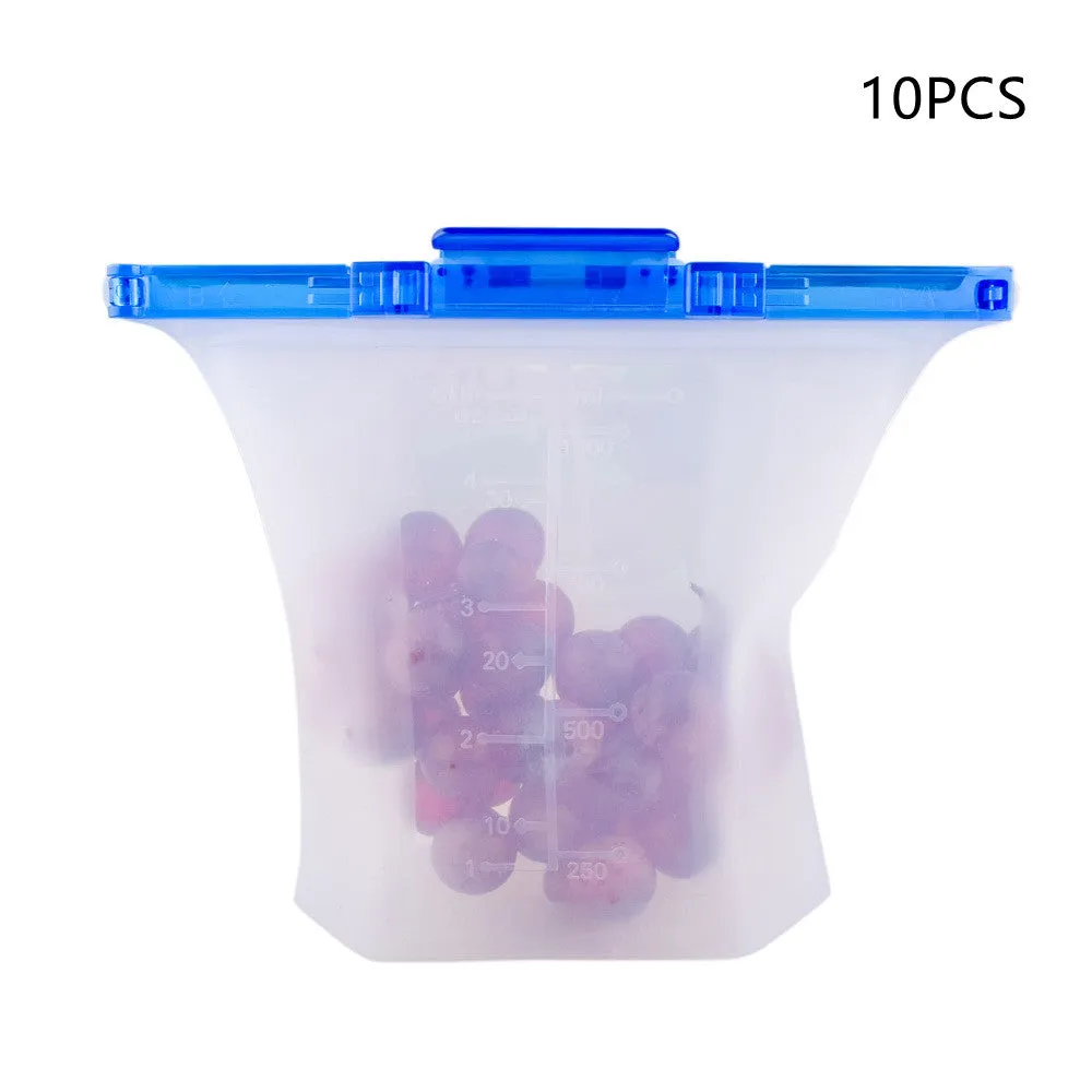 Kitchen Refrigerator Silicone Food Storage Bag