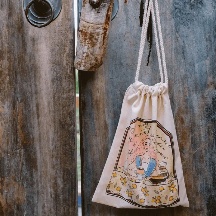 LDV Drawstring Bag: Old-school afternoon tea party