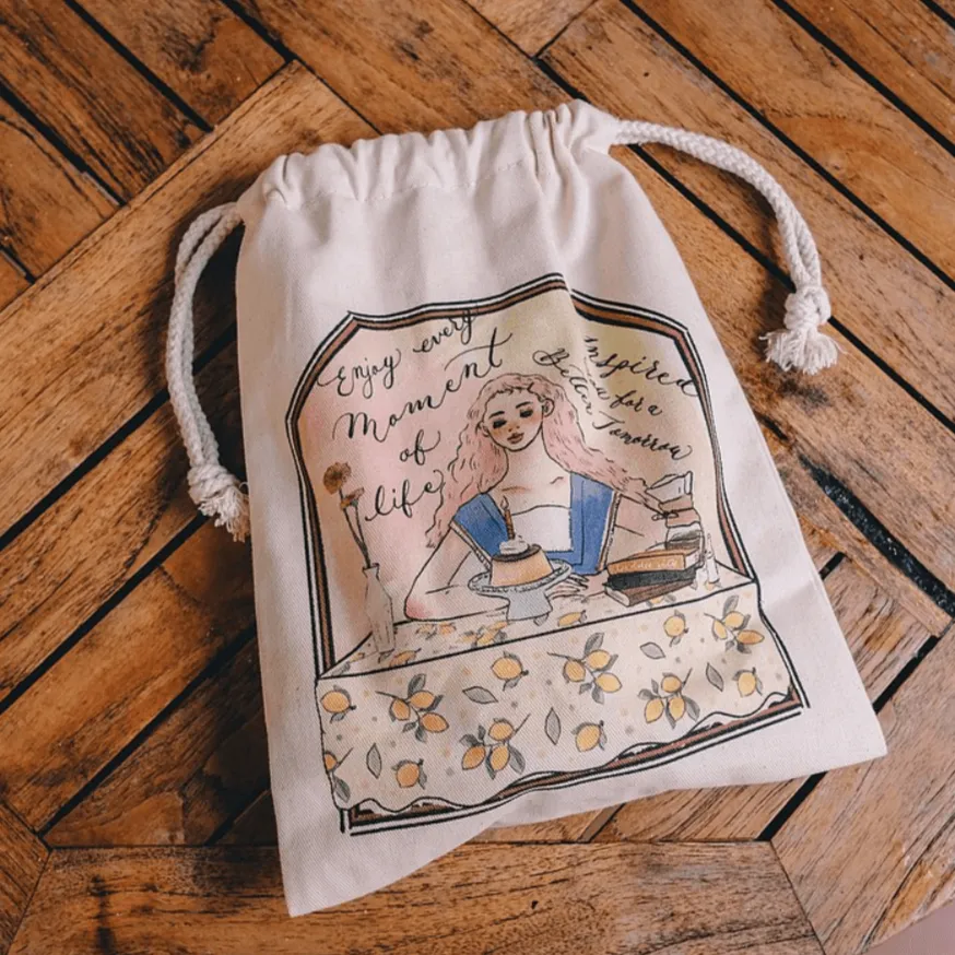 LDV Drawstring Bag: Old-school afternoon tea party