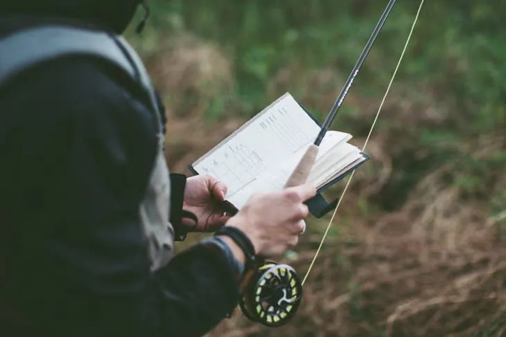 Leather Fly Fishing Log