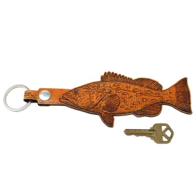 Leather Keychain - GAG Grouper Keychain