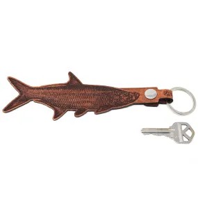 Leather Keychain - Large Tarpon Keychain