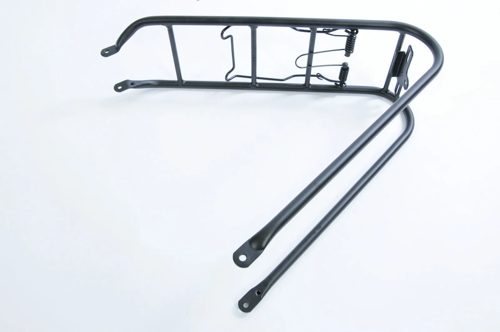 LIGHTWEIGHT 26” BIKE PANNIER CARRIER 47cm ALLOY SATIN BLACK CYCLE SPRING RACK