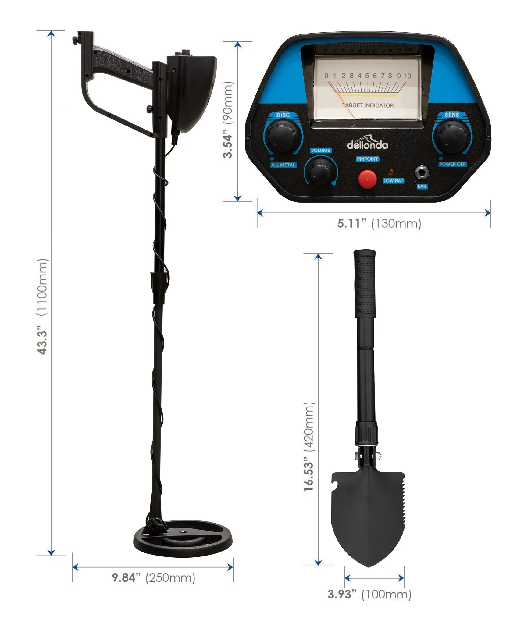 Lightweight Metal Detector with High Accuracy Pinpoint Function - DL6