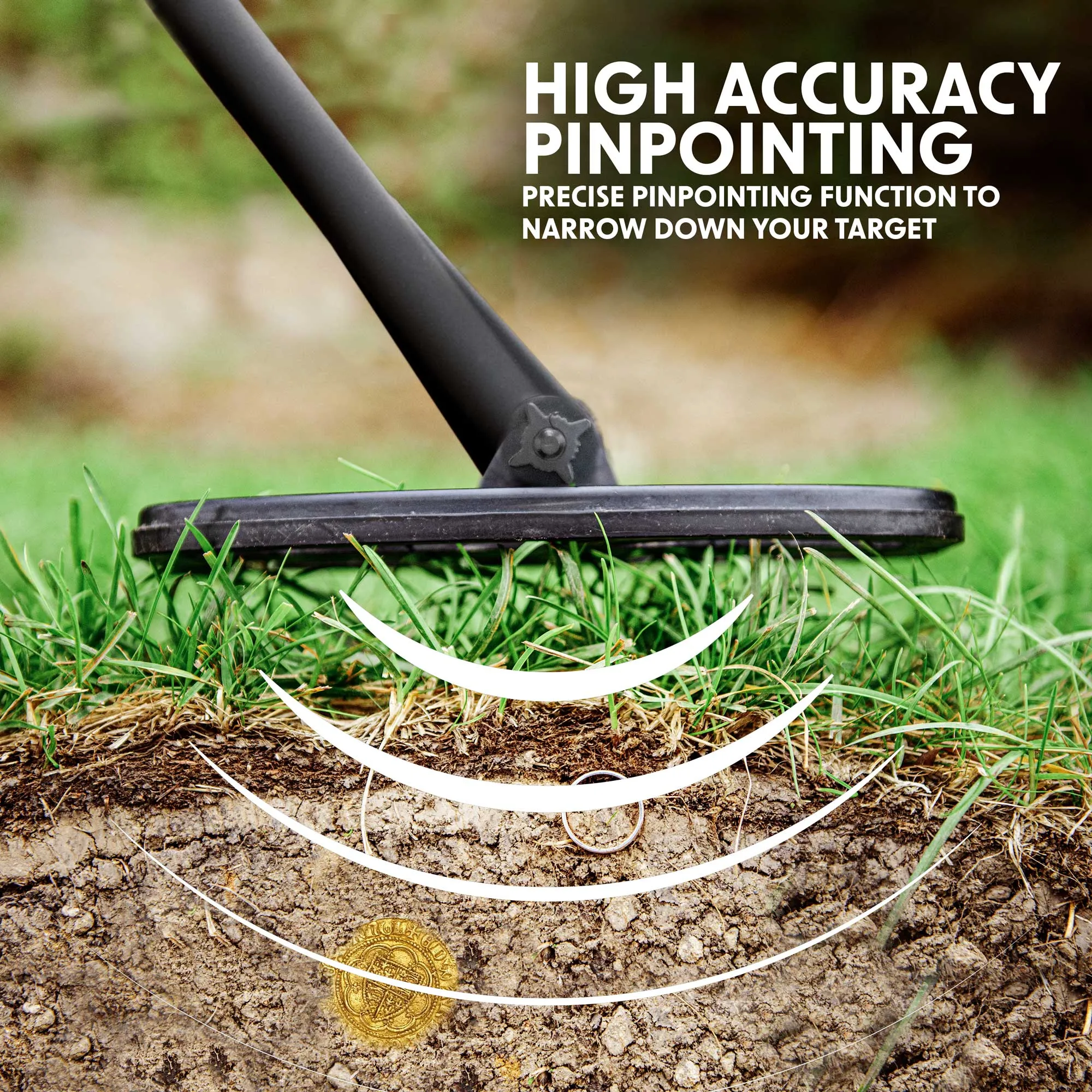 Lightweight Metal Detector with High Accuracy Pinpoint Function - DL6