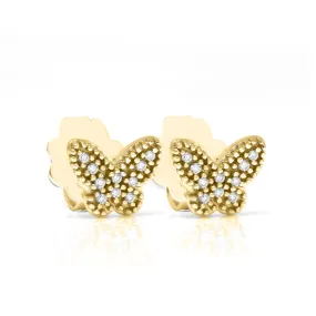 Limited Edition Butterfly Earrings - 9ct Yellow Gold