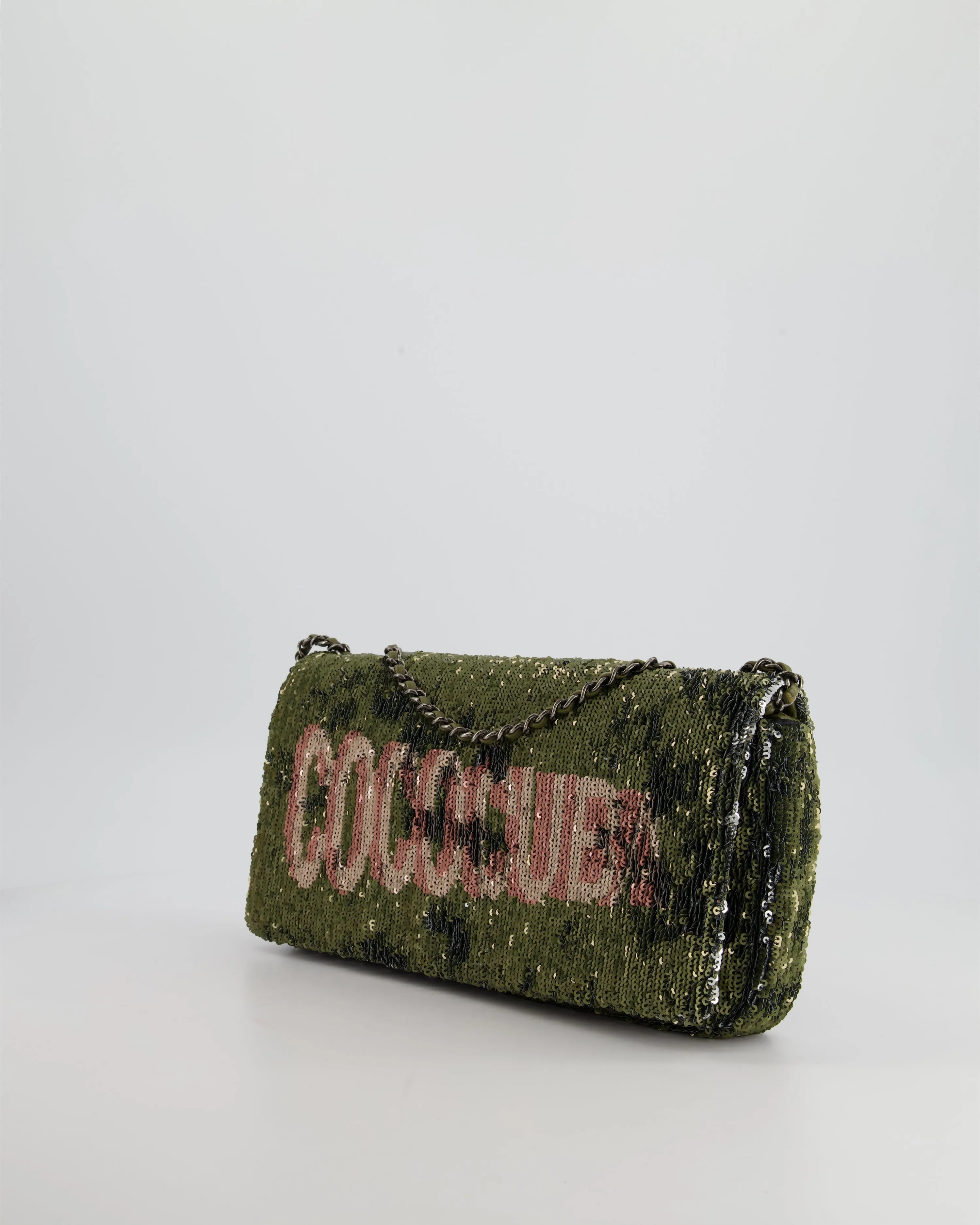 *Limited Edition* Chanel Limited Edition Khaki Sequin Coco Cuba Bag