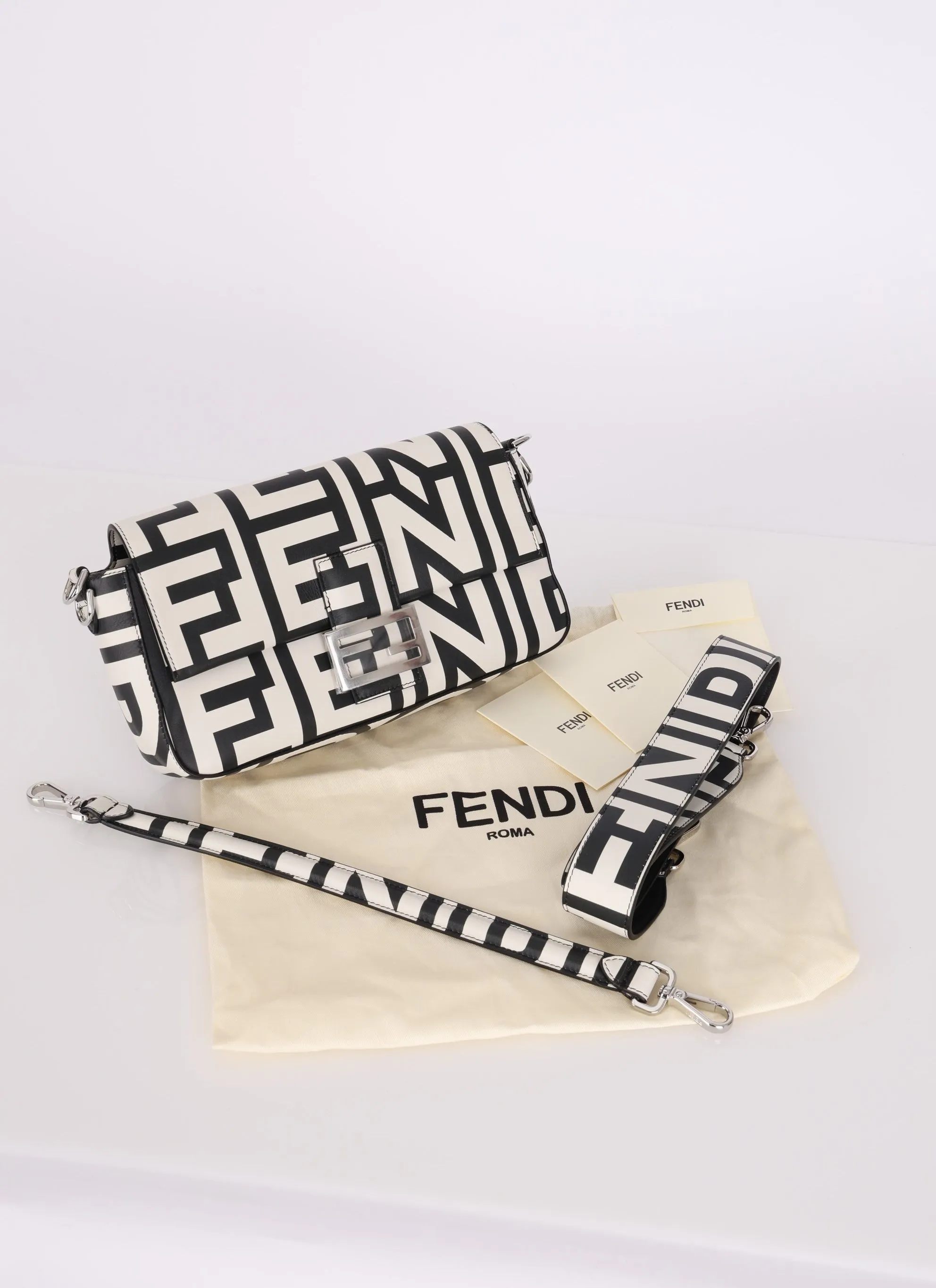 Limited Edition Fendi x Marc Jacobs 2023 Leather Baguette