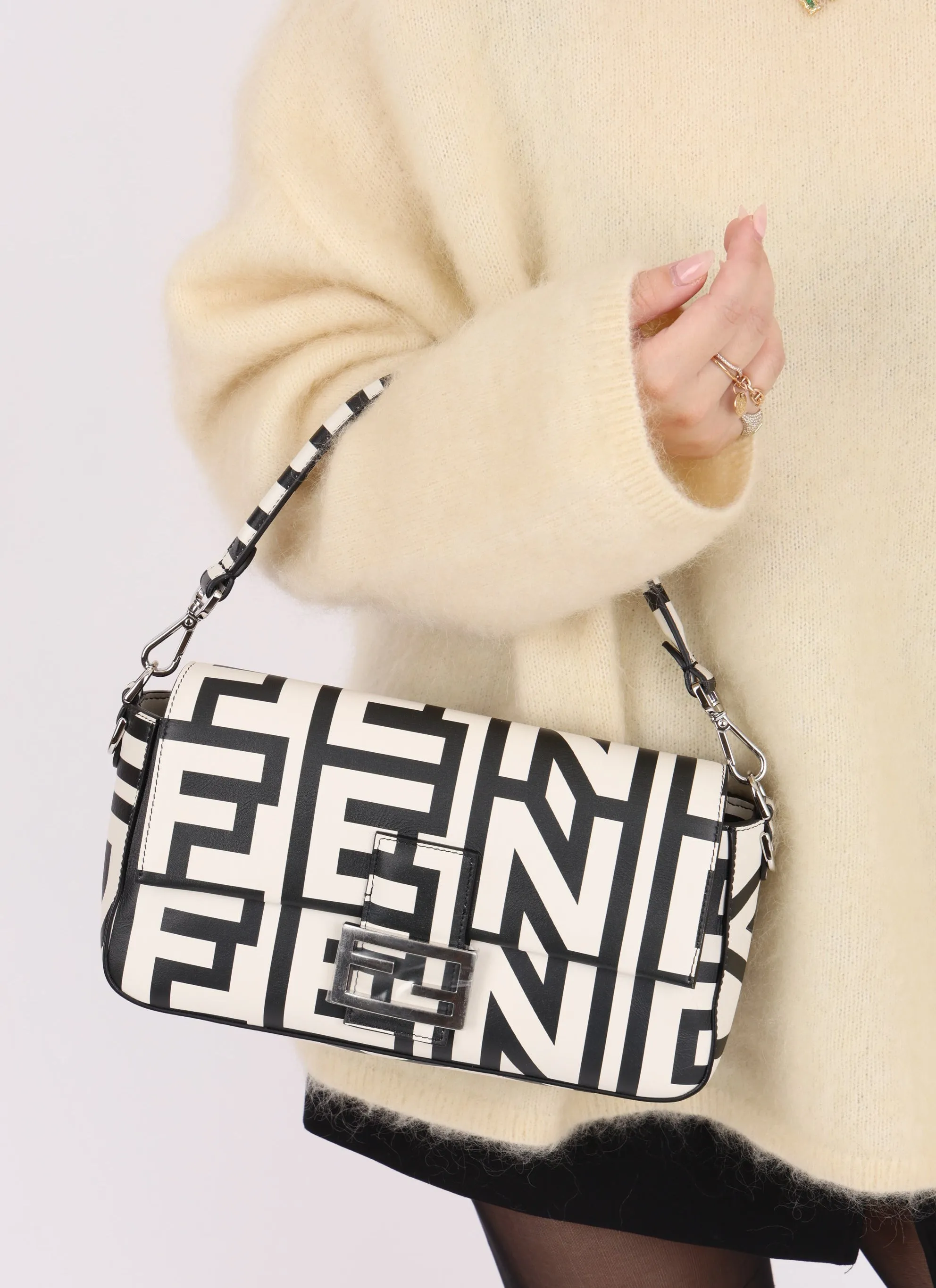 Limited Edition Fendi x Marc Jacobs 2023 Leather Baguette