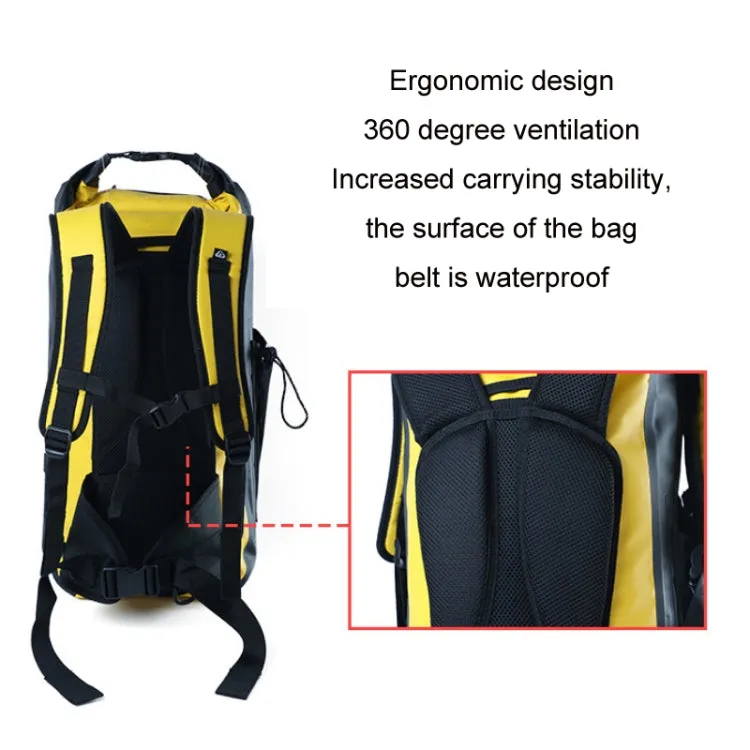 LONGHIKER Outdoor Diving Fin Backpack Drifting Swimming Fishing Ski Bag(Blue)