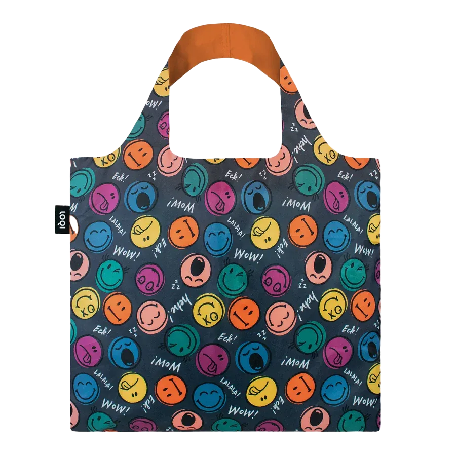 LOQI Reusable Tote Bag – Smiley Icon