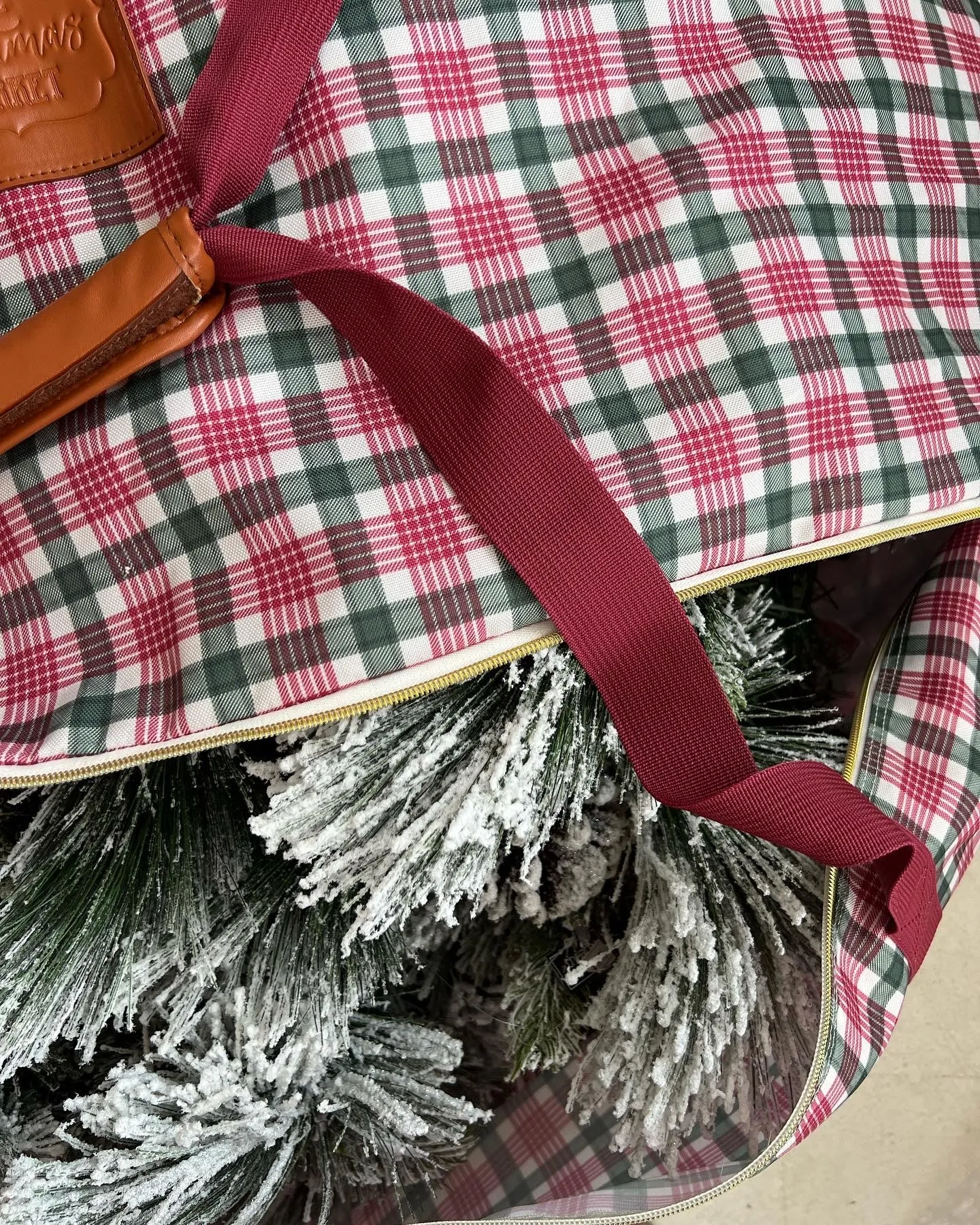 Luxe Tree Storage Bag - TARTAN