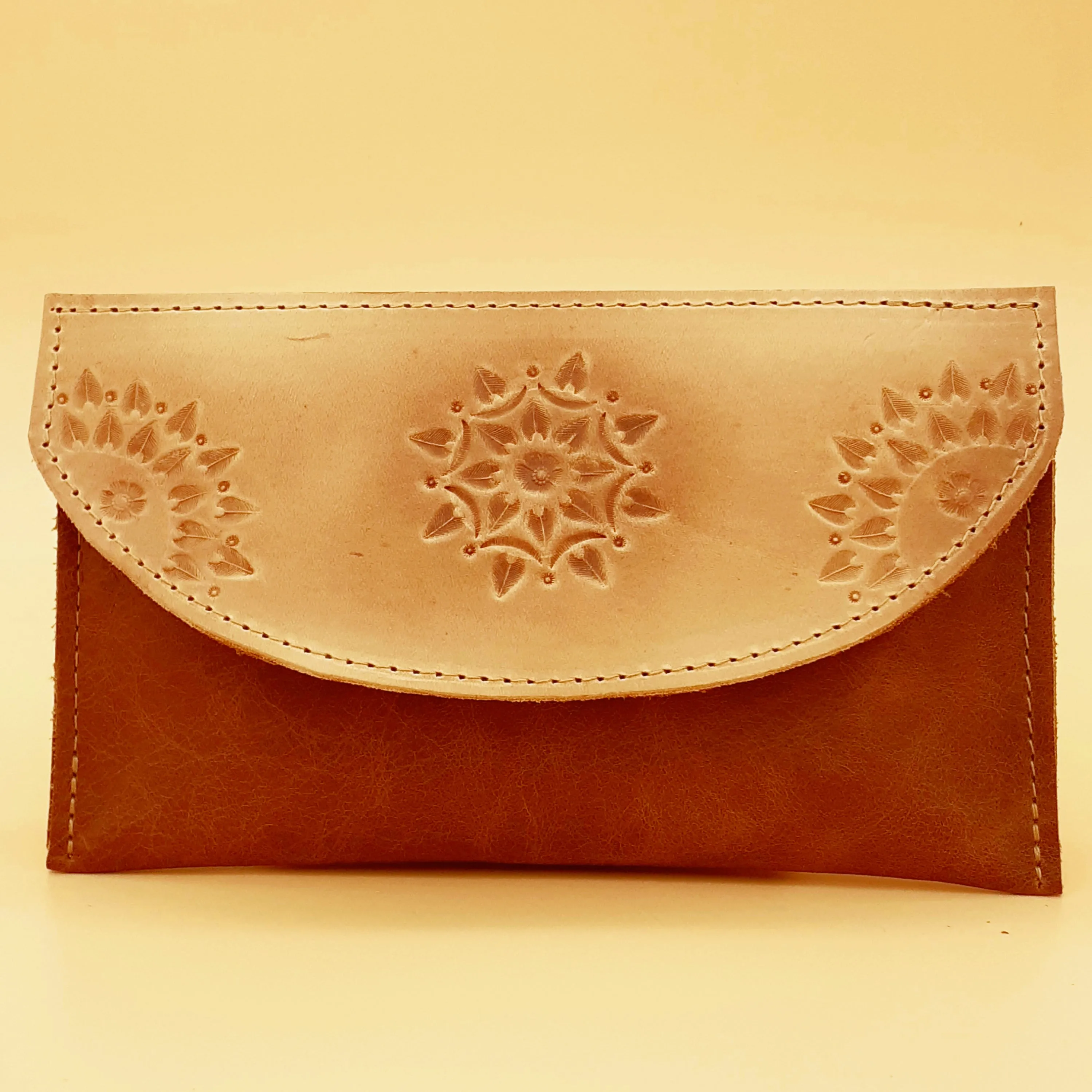 Mandala Leather Purse