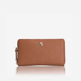 Medium Zip Around Purse, Natural