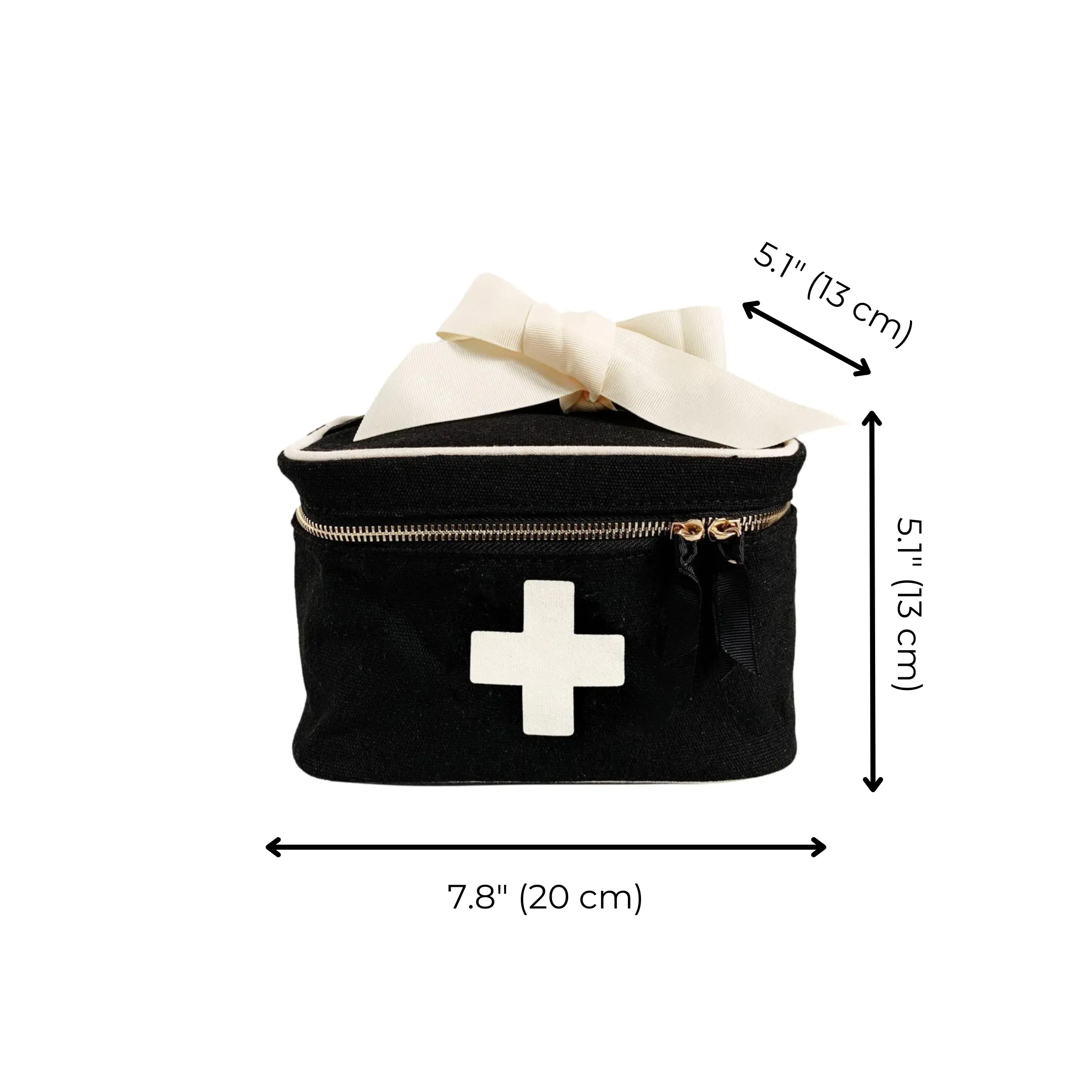 Meds and First Aid Storage Box, Black