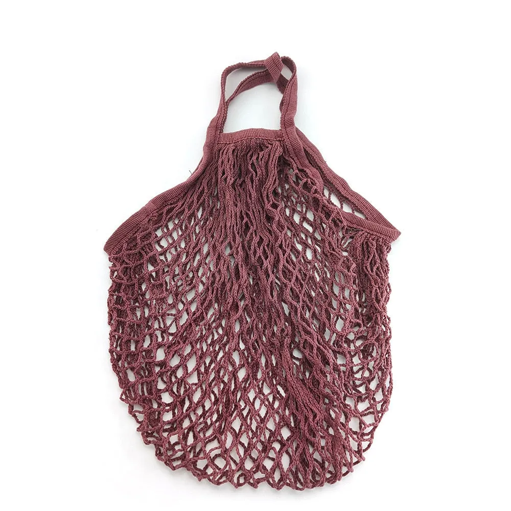 Mesh Shopping Bag Reusable Woven String Handbag | Plastic Free Bags