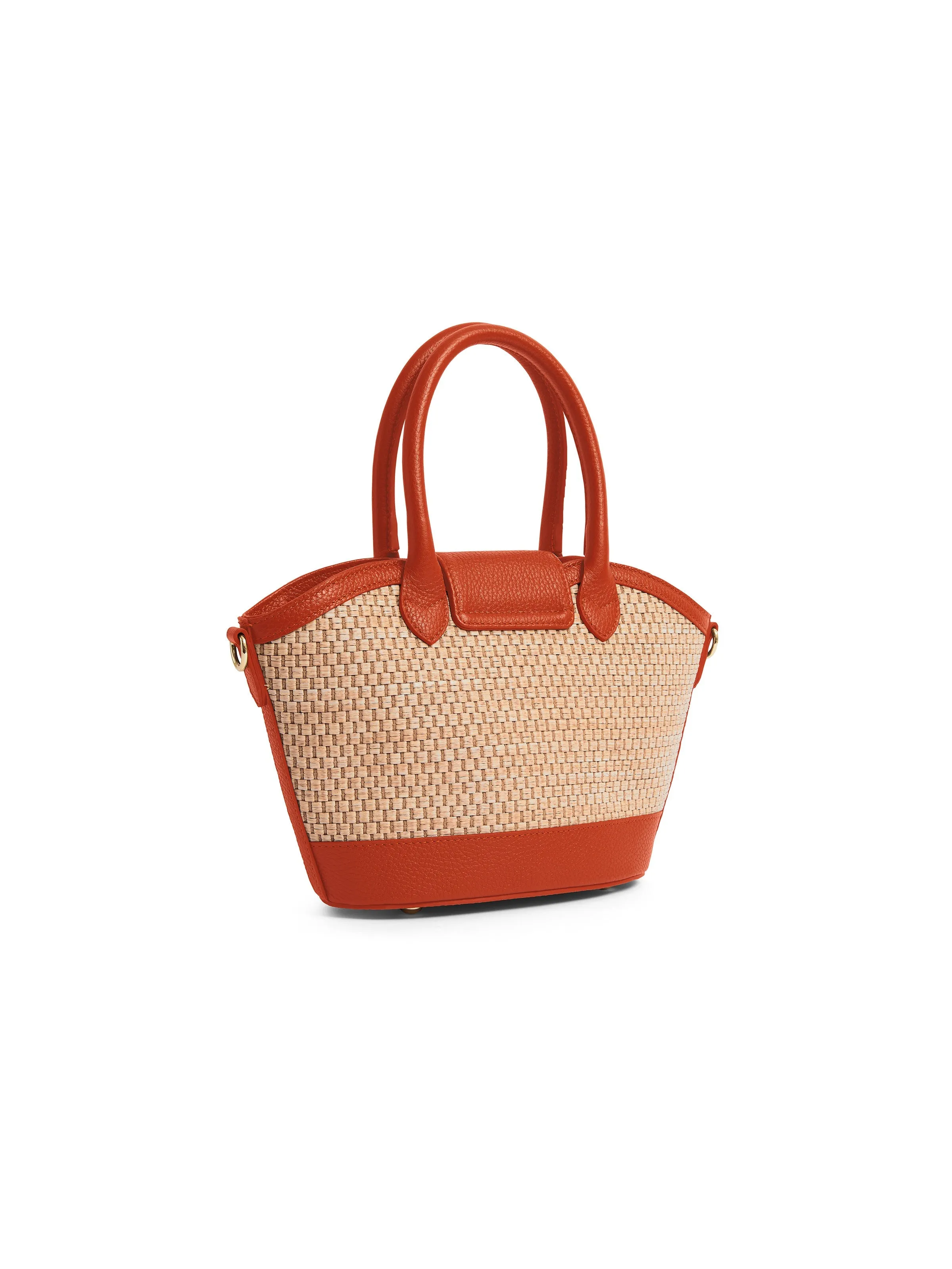 Mini Windsor Basket Bag - Sunset Orange