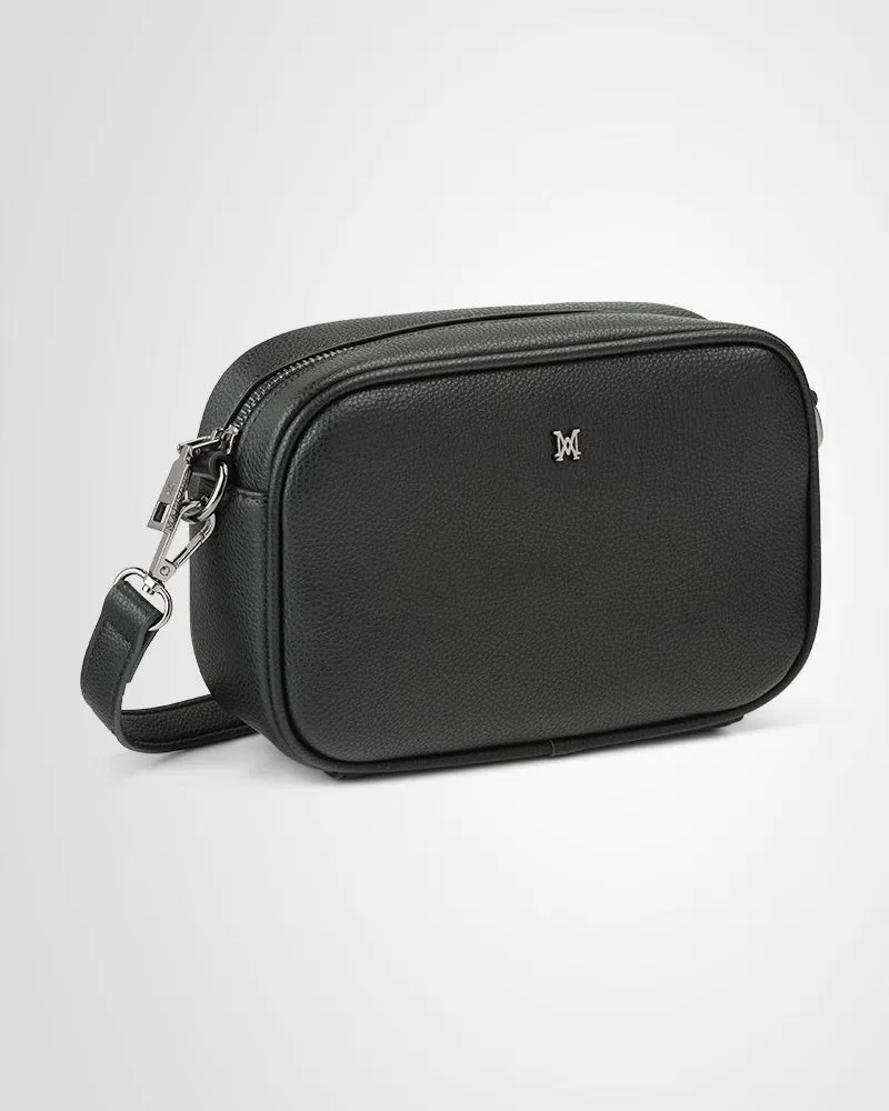 Monica Camera Crossbody Bag - Black/Gunmetal