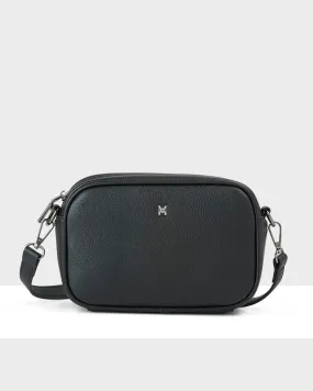 Monica Camera Crossbody Bag - Black/Gunmetal