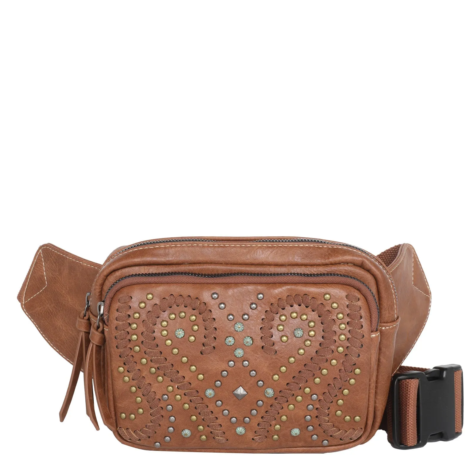 Montana West Whipstitch Collection Fanny Pack