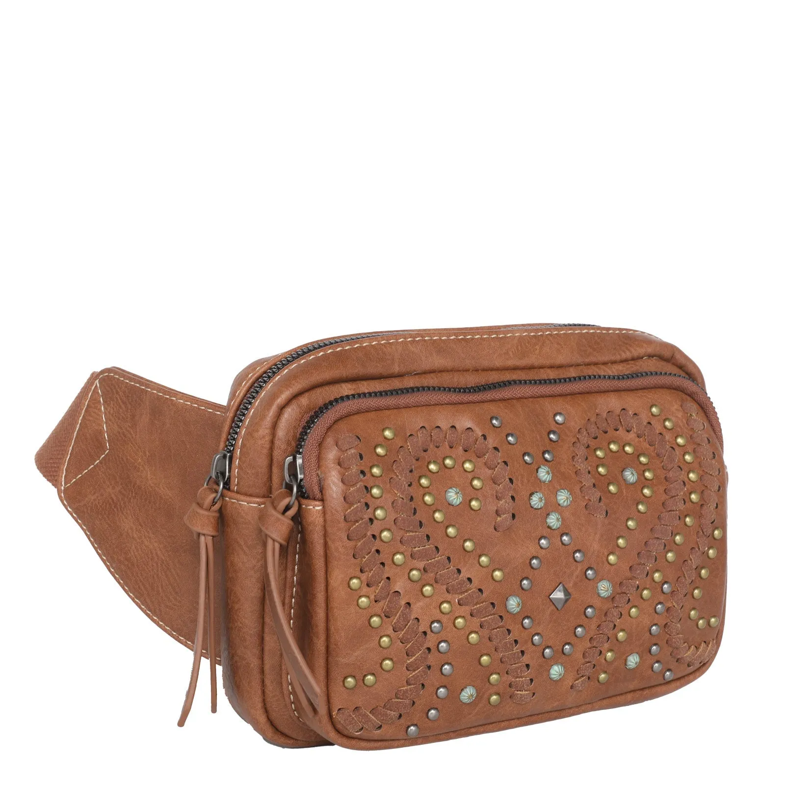 Montana West Whipstitch Collection Fanny Pack