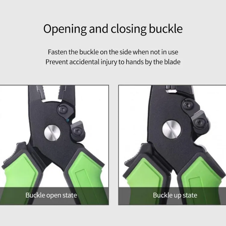 Multifunctional Long Way Sub-Clamp Control Fish Pliers Fish Catcher(Luya Tongs (Grass Green))